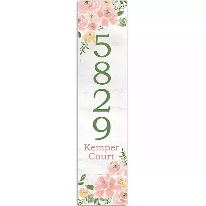 Fashion Floral Home Address Personalized Porch Board Garden Decor