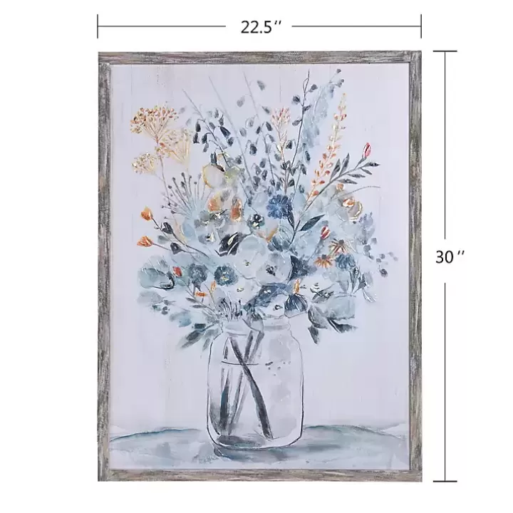 Flash Sale Floral In A Jar II Framed Wall Art Print Framed Art