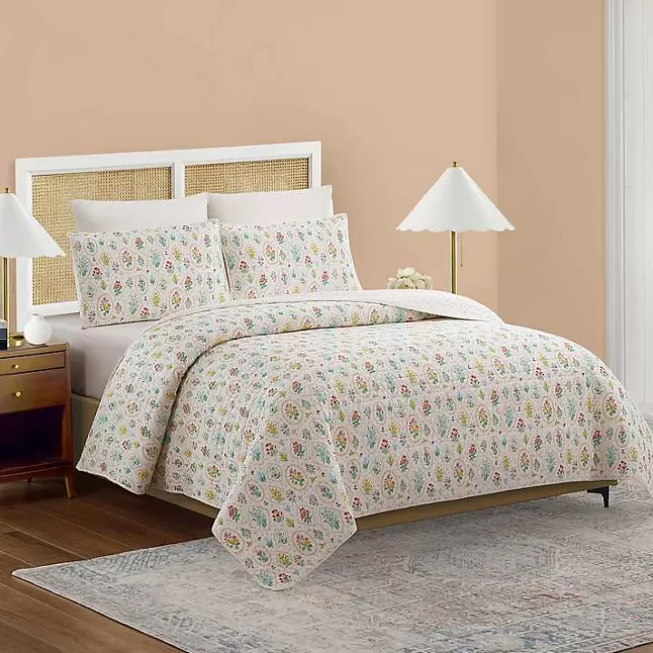 Store Floral Wallpaper 3-pc. King Quilt Set Quilts