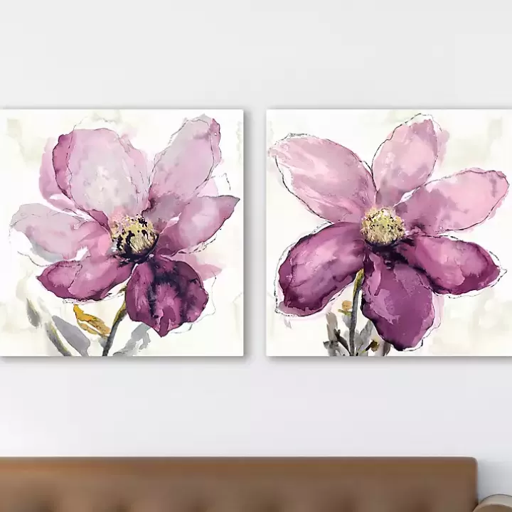 Discount Floral Wash Giclee Canvas Art Print, Set of 2 Canvas Art