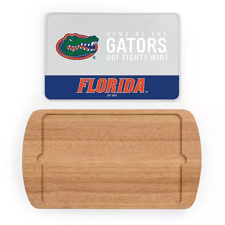 Cheap Florida Gators Wood and Glass Serving Board Serving & Entertaining