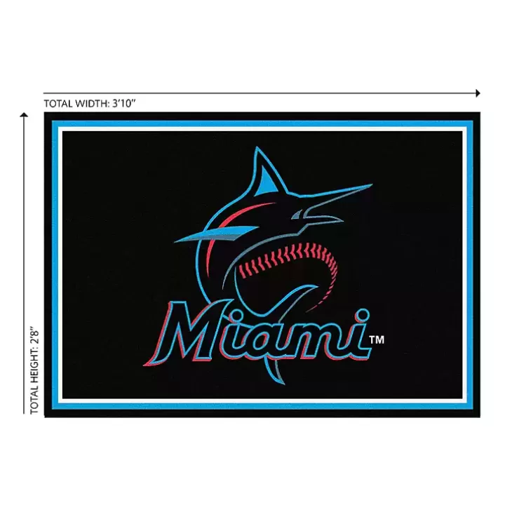 Best Sale Florida Marlins Spirit Rug, 3x4 Area Rugs