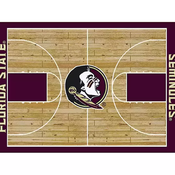 Best Sale Florida State University Courtside Area Rug, 4x6 Area Rugs