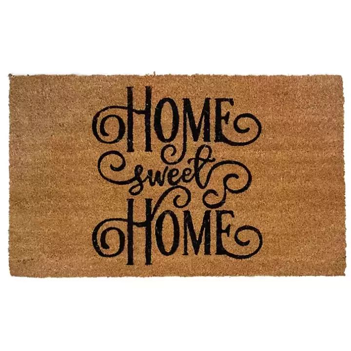 Clearance Flourish Script Home Sweet Home Coir Doormat Doormats