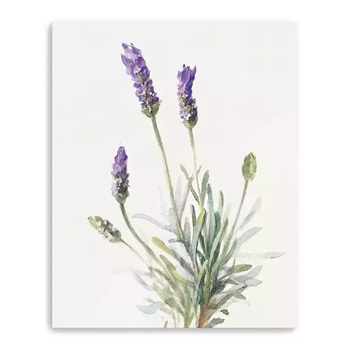 Best Floursack Lavender III Linen Canvas Art Print Canvas Art