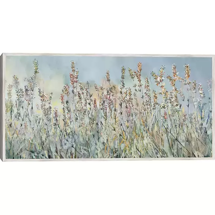 Online Flowering Fields Framed Canvas Art Print Canvas Art