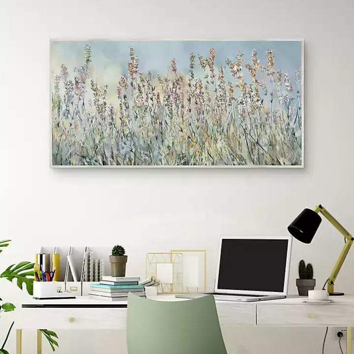 Online Flowering Fields Framed Canvas Art Print Canvas Art