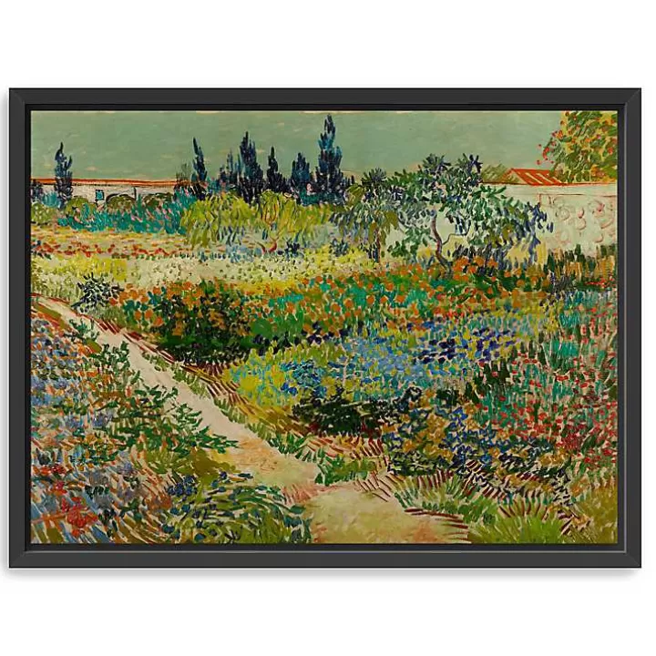 Fashion Flowering Garden Path Canvas Art Print, 42x32 in. Canvas Art