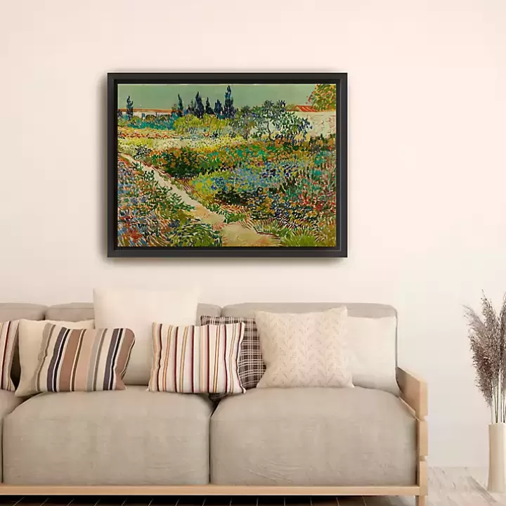 Fashion Flowering Garden Path Canvas Art Print, 42x32 in. Canvas Art