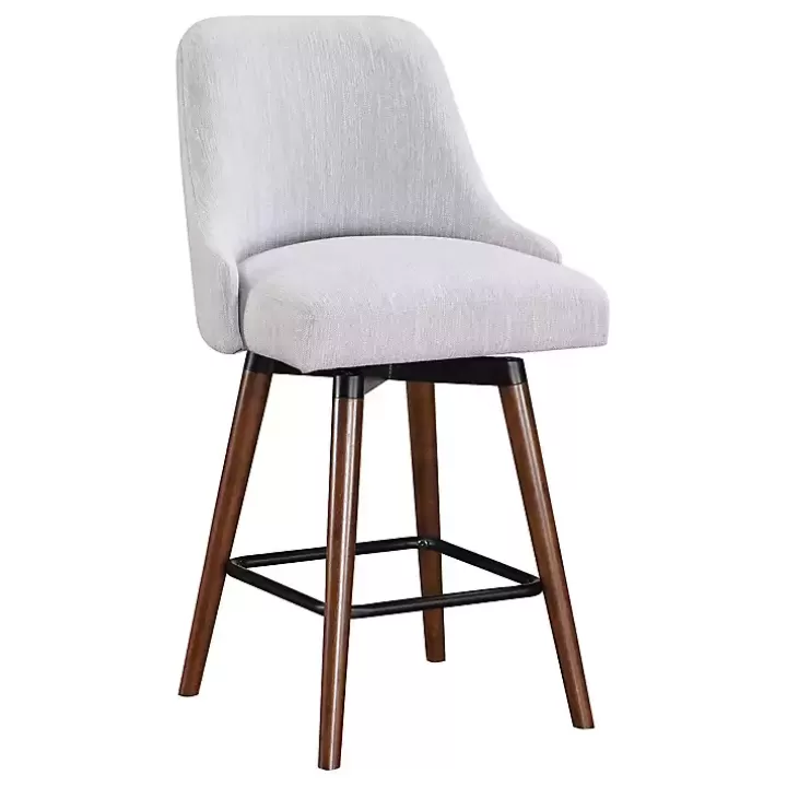 Fashion Fog Mid-Century Modern Swivel Counter Stool Bar Stools & Counter Height Stools