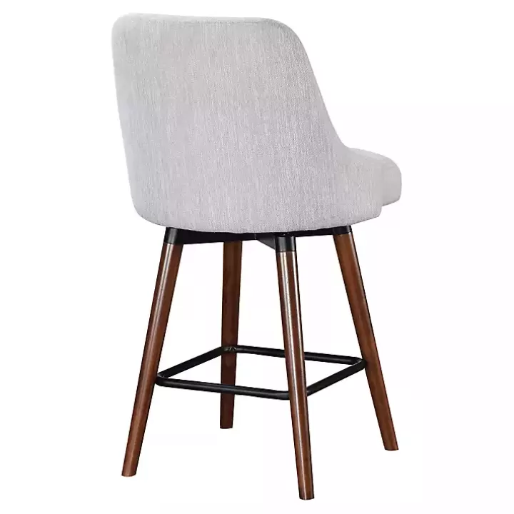 Fashion Fog Mid-Century Modern Swivel Counter Stool Bar Stools & Counter Height Stools