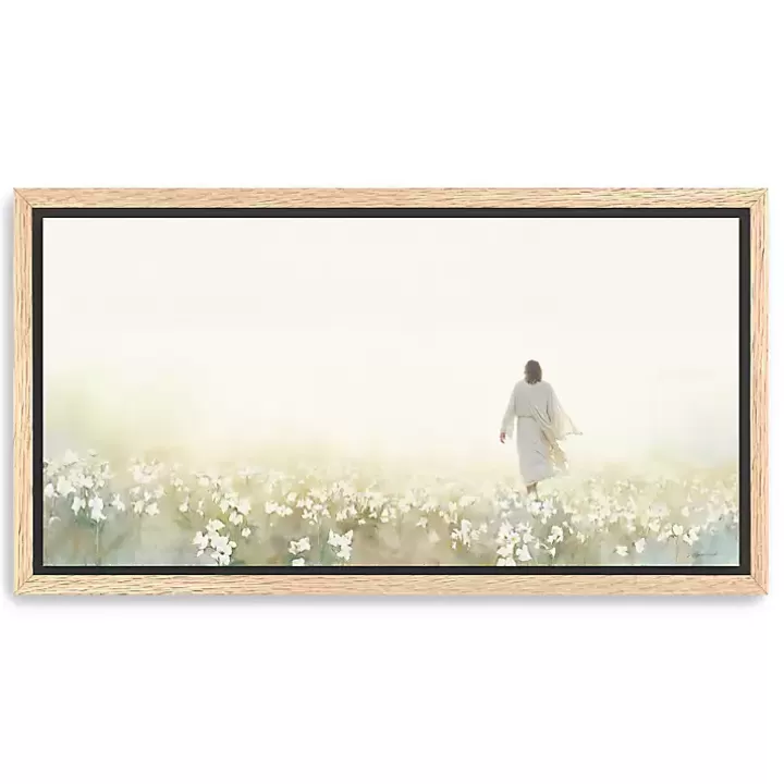 Store Follow Me Framed Canvas Art Print, 30x60 Canvas Art