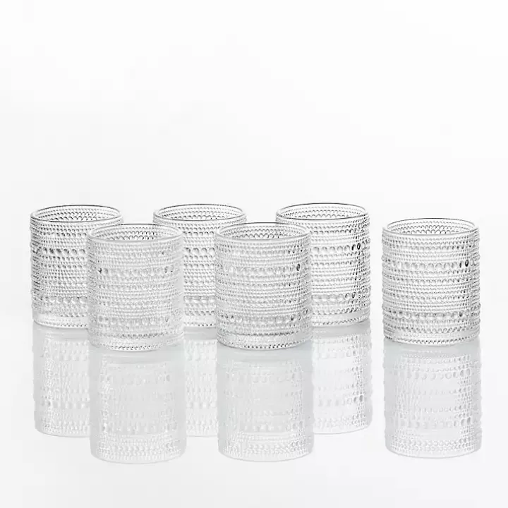 Discount Fortessa Bead Short Glasses, Set of 6 Glassware & Drinkware