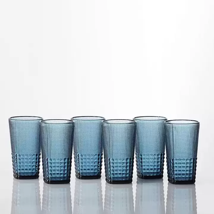 Clearance Fortessa Cornflower Malcolm Tall Glasses, Set of 6 Glassware & Drinkware