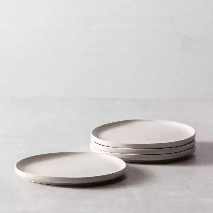 Fashion Fortessa Sand Ceramic Salad Plates, Set of 4 Dinnerware