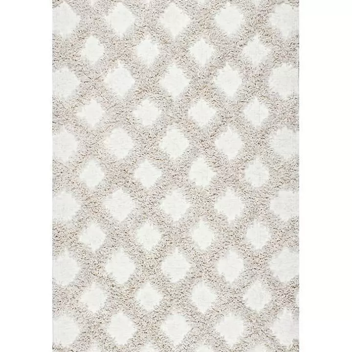 Cheap Francis Diamond Shaggy Area Rug, 4x6 Area Rugs