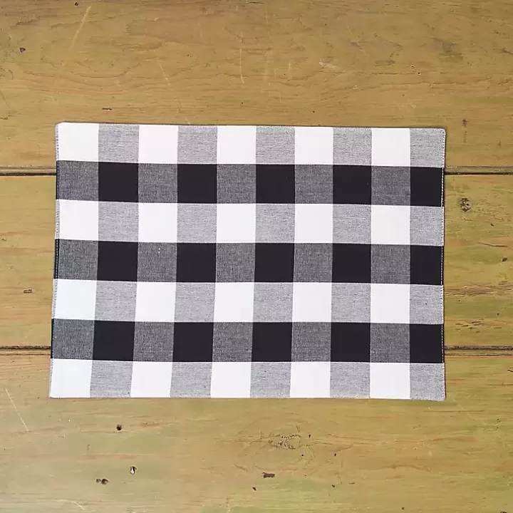 Store Franklin Gingham Placemats, Set of 6 Table Linens