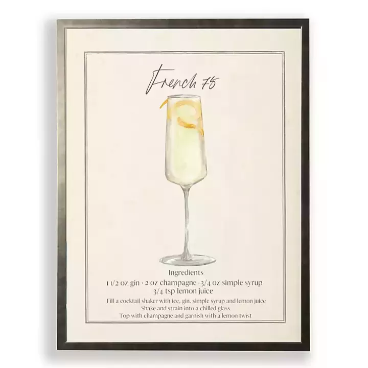 Sale French 75 Framed Art Print Framed Art