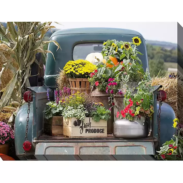 Hot Fresh Produce Outdoor Canvas Art Print Outdoor Wall Decor