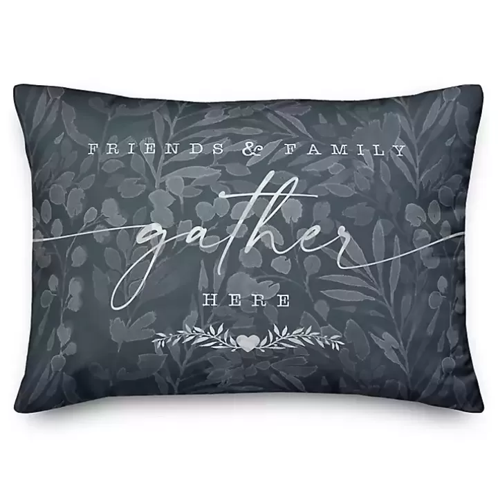 Cheap Friends & Family Indoor/Outdoor Lumbar Pillow Outdoor Cushions & Pillows