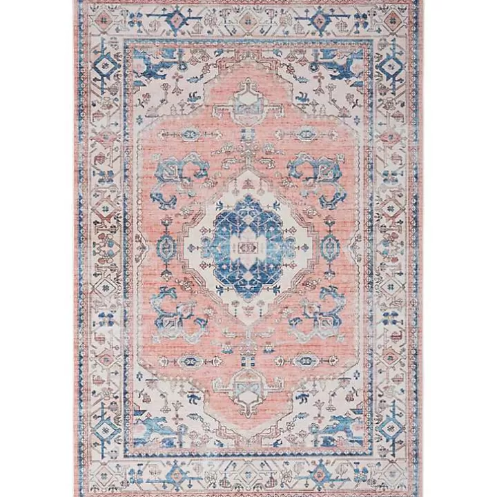 Flash Sale Fulton Coral Medallion Area Rug, 5x7 Area Rugs