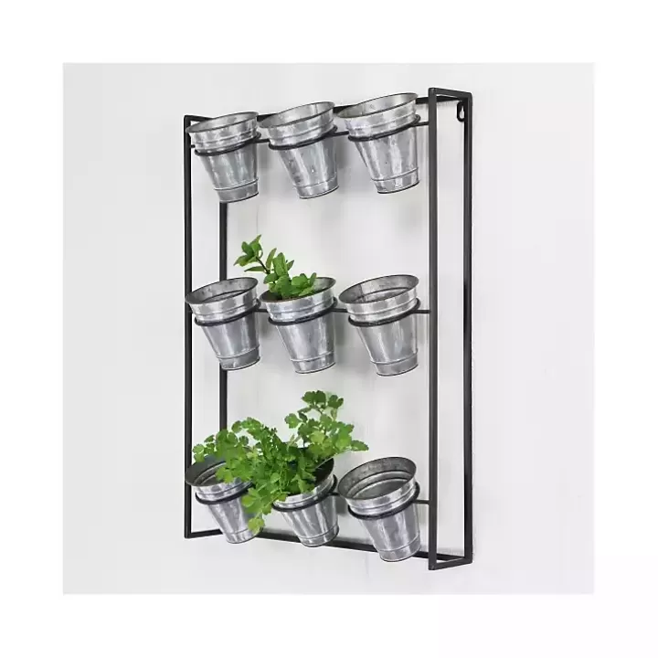 Outlet Galvanized Wall Holder Planter Planters