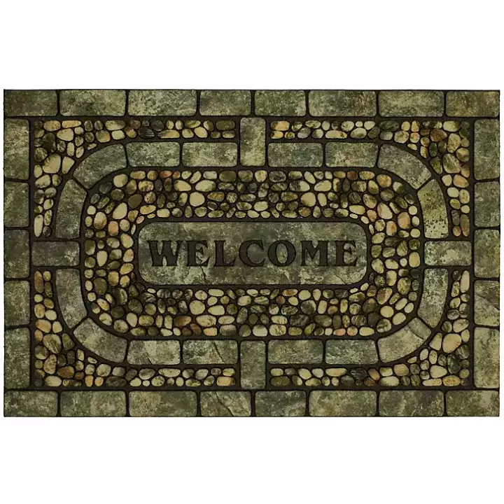 Cheap Garden Pebble Welcome Doormat Doormats