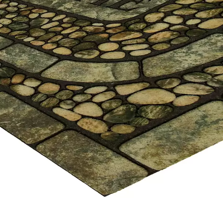 Cheap Garden Pebble Welcome Doormat Doormats