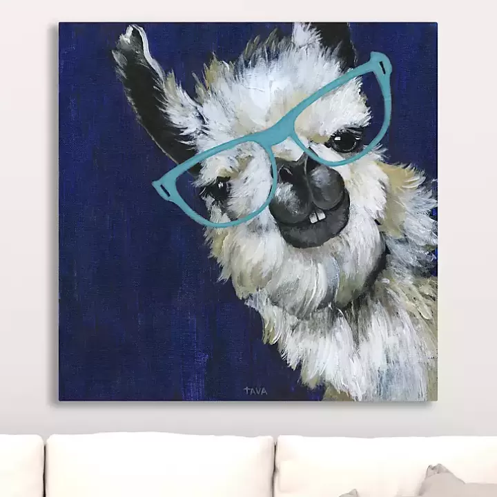 New Gentlemen Llama Canvas Art Print Canvas Art