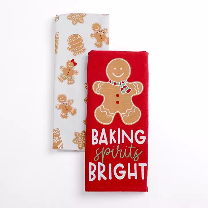 Sale Gingerbread Kitchen Towels, Set of 2 Kitchen Accessories