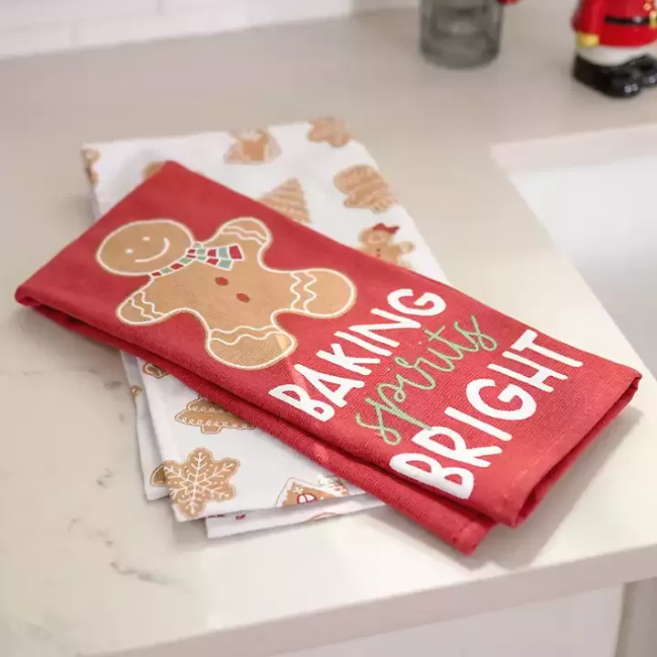 Sale Gingerbread Kitchen Towels, Set of 2 Kitchen Accessories