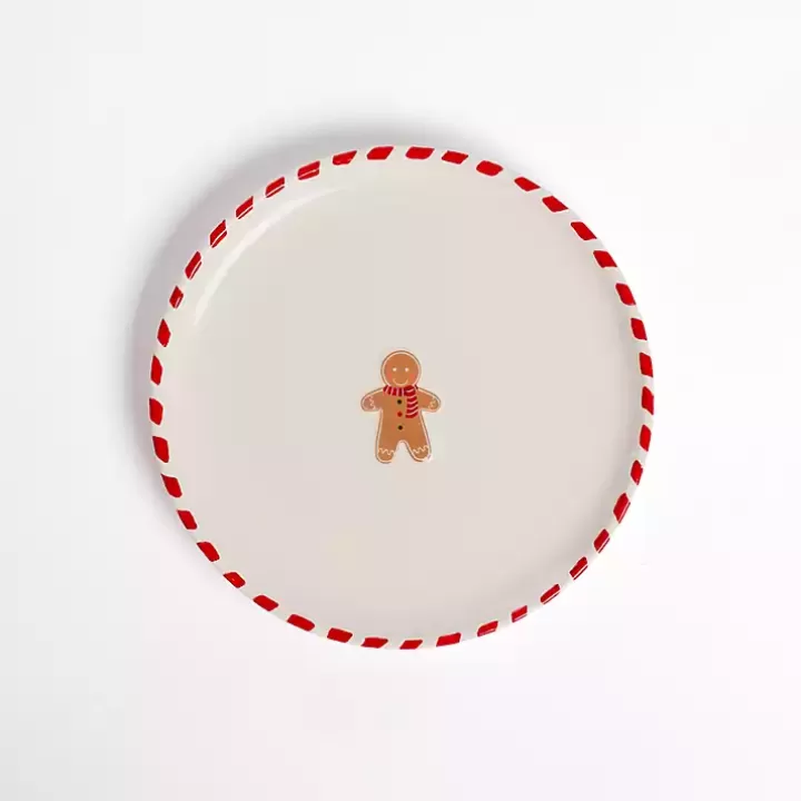 Shop Gingerbread Striped Rim Salad Plate Dinnerware