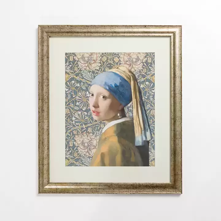 Store Girl With a Pearl Earring Framed Art Print Framed Art