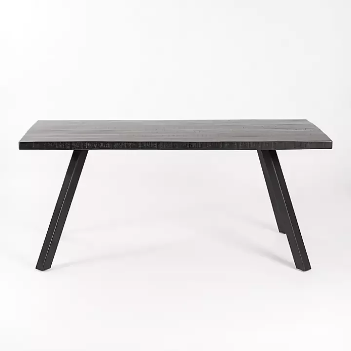 Discount Glenn Midnight Wood Rectangular Dining Table Dining Tables