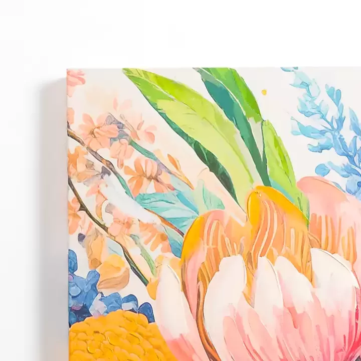 Online Glowing Florals Canvas Art Print Canvas Art