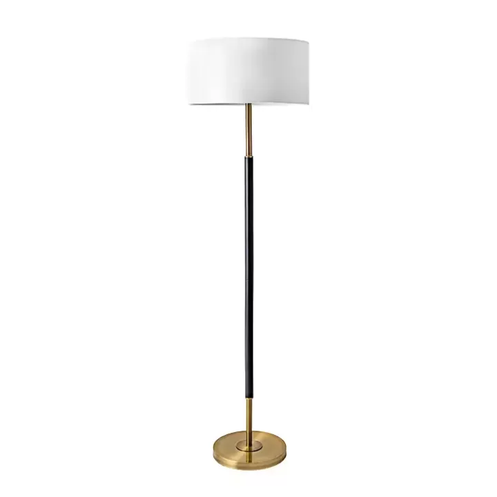 Sale Gold and Black Simple Stem Floor Lamp Floor Lamps