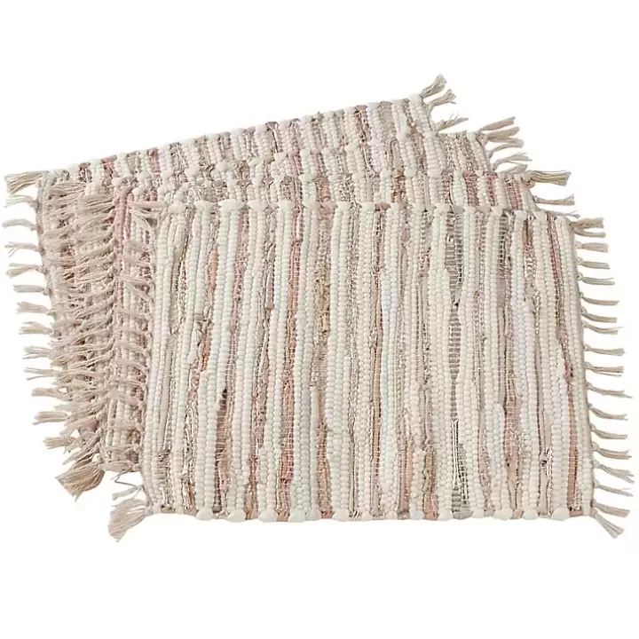 Hot and Leather Woven Placemats, Set of 4 Table Linens
