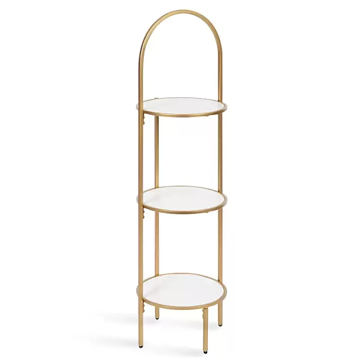 Shop Gold Arched 3-Tier Plant Stand Planters