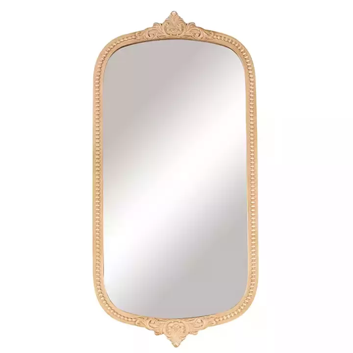 Shop Gold Beaded Scroll Frame Wall Mirror Decorative Mirrors