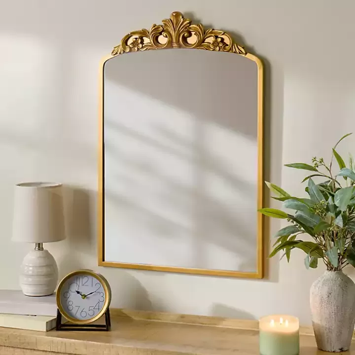 Online Gold Lana Ornate Arch Wall Mirror Decorative Mirrors