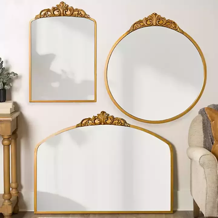 Online Gold Lana Ornate Arch Wall Mirror Decorative Mirrors