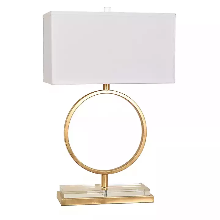 Sale Gold Leaf Open Ring Table Lamp Table Lamps