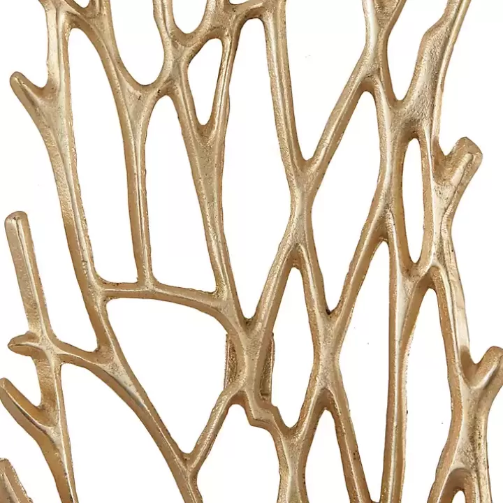Cheap Metal Coral Panel Wall Plaques, Set of 2 Wall Plaques