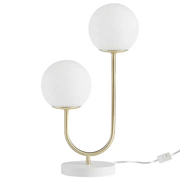 Sale Gold Metal 2-Light Zusa Modern Table Lamp Table Lamps