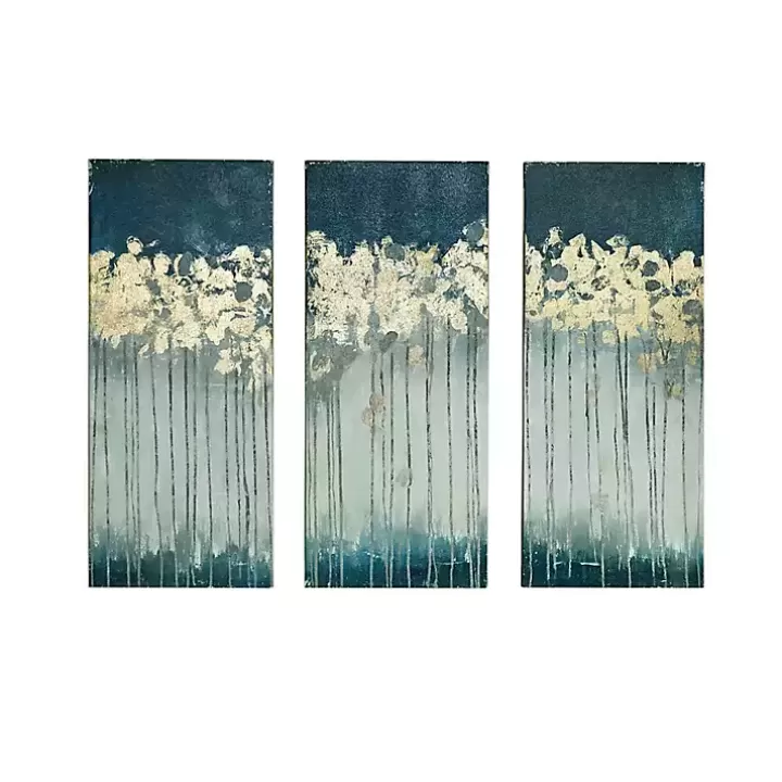 Sale Gold Midnight Forest Canvas Art Prints, Set of 3 Canvas Art