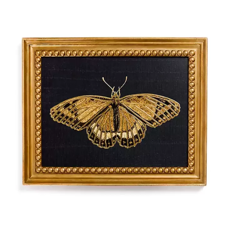 Outlet Gold Moth Framed Art Print Framed Art