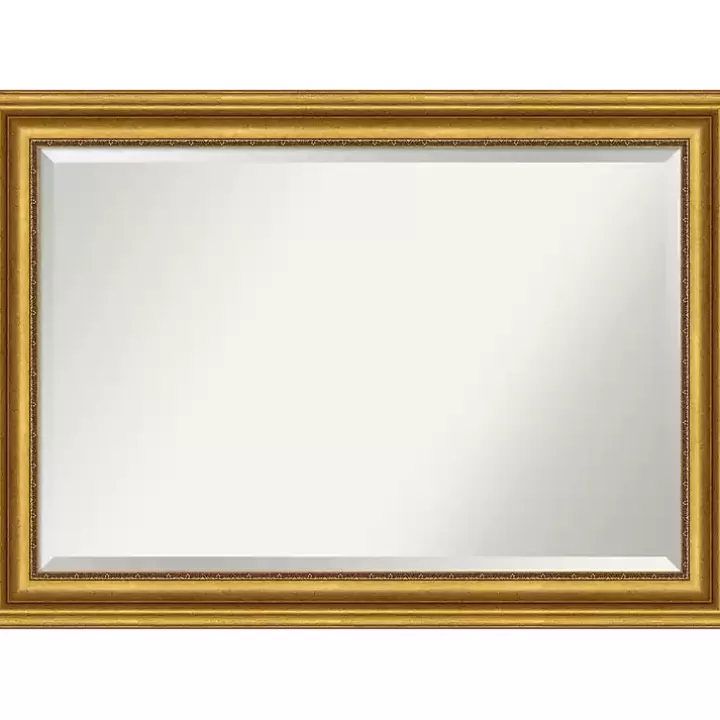 Online Gold Patina Scalloped Frame Beveled Mirror Decorative Mirrors