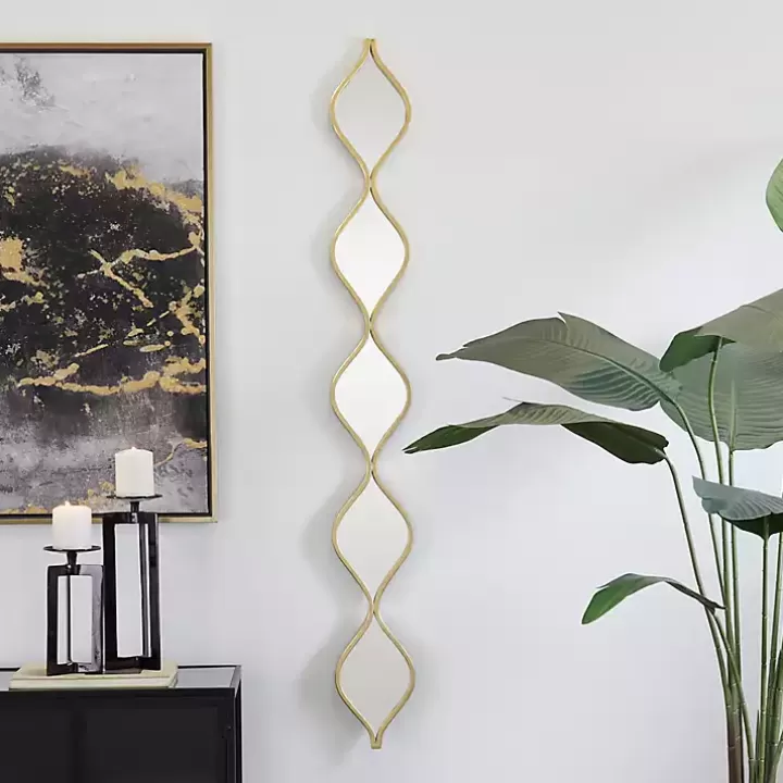 Online Slim Stacked Raindrop Wall Mirror Decorative Mirrors