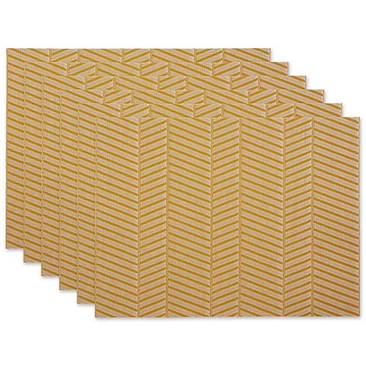 Store Textured Twill Weave Placemats, Set of 6 Table Linens