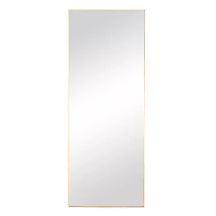 Cheap Gold Wood Rectangular Wall Mirror, 14x36 in. Framed Mirrors